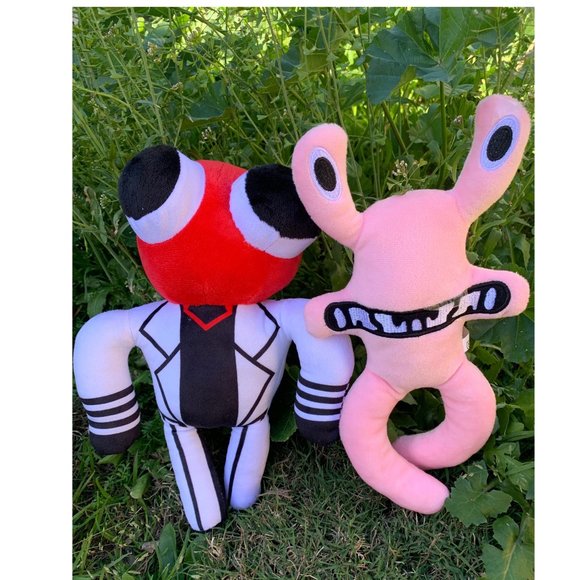 Rainbow Friends Plush Stuffed Animals - Roblox Theme Characters -Red and Pink - Picture 6 of 6